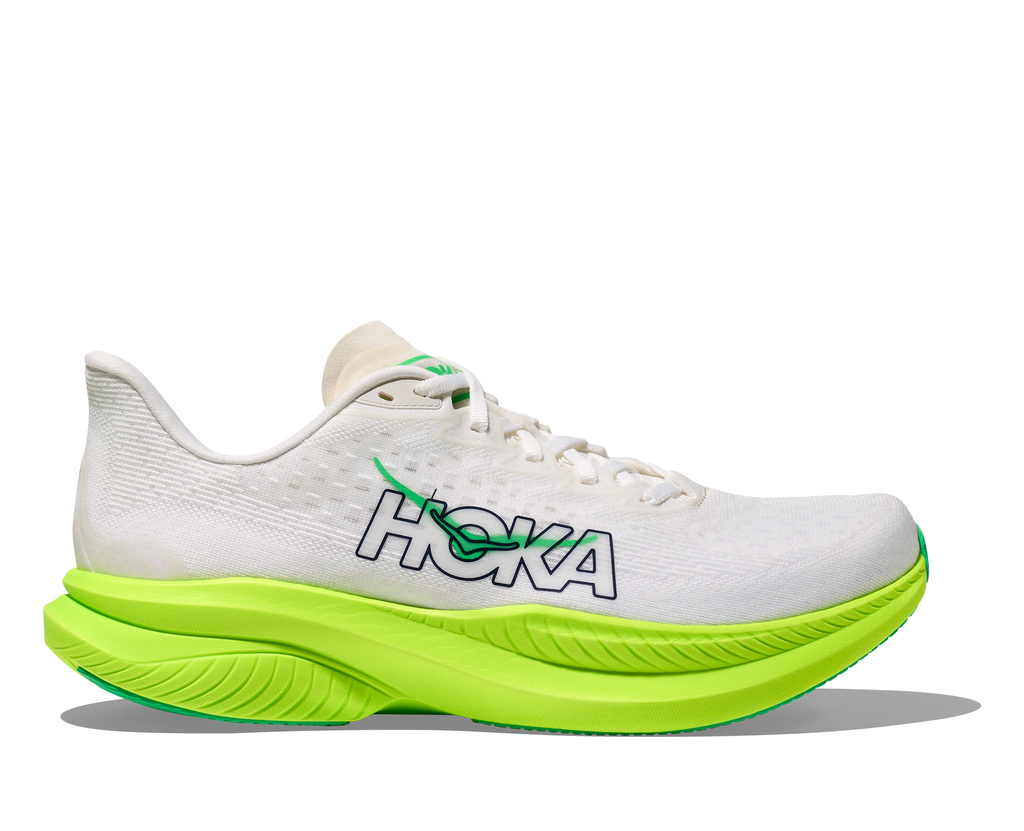Hoka Men's Mach 6 (WNL - White/Neon Lime)