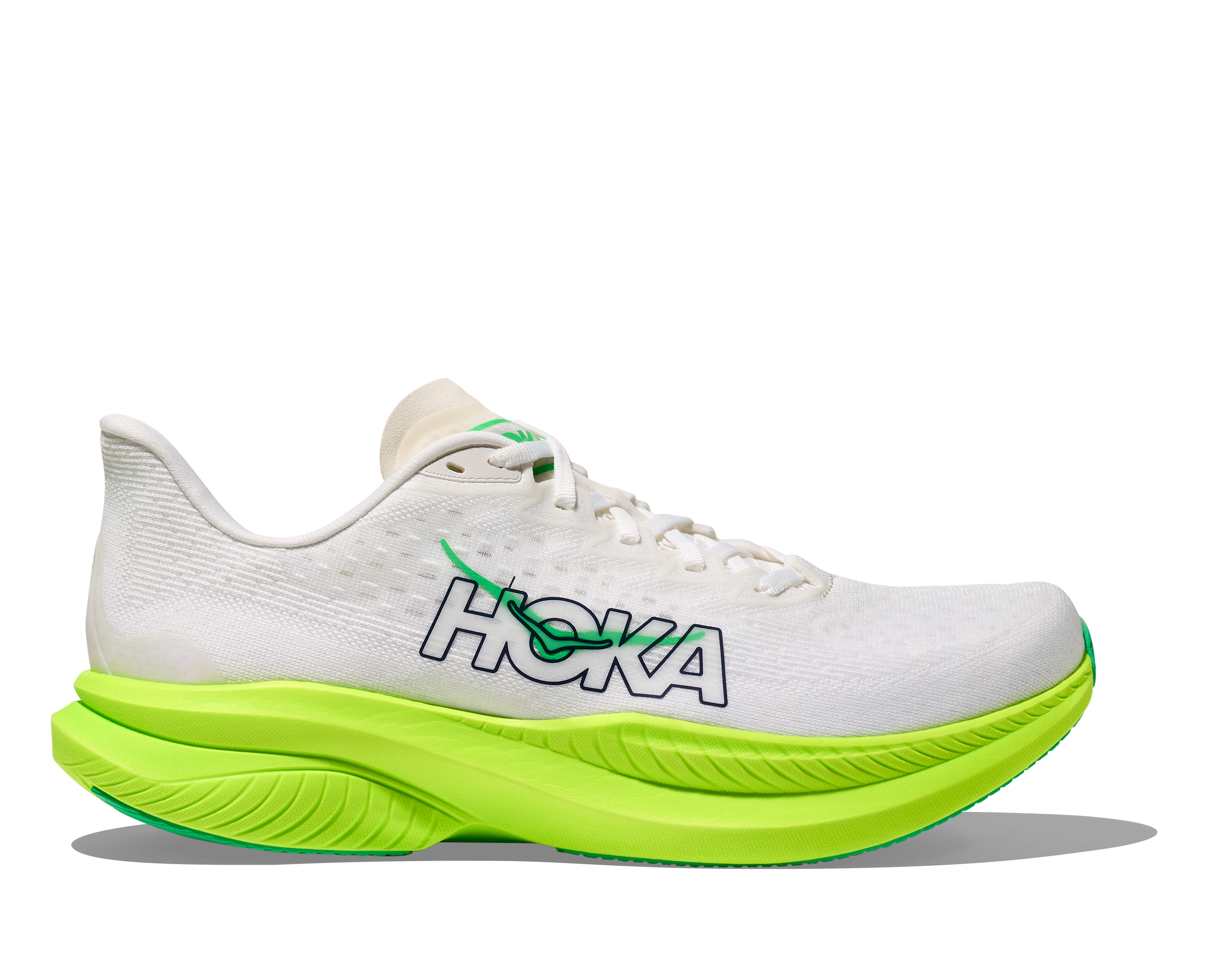 Hoka Men's Mach 6 (WNL - White/Neon Lime)