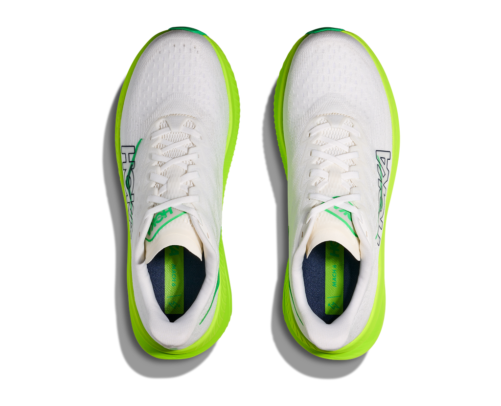 Hoka Men's Mach 6 (WNL - White/Neon Lime)