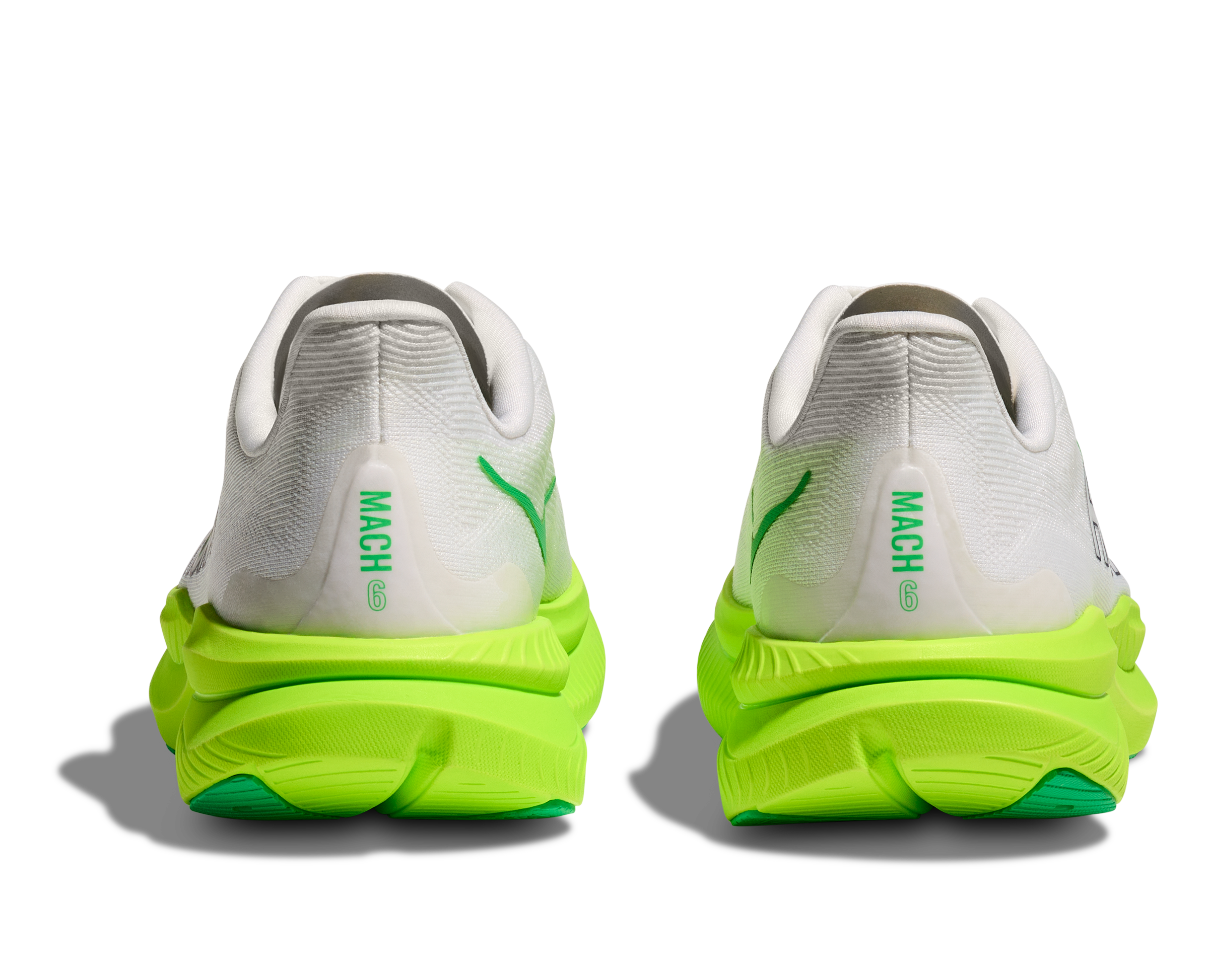 Hoka Men's Mach 6 (WNL - White/Neon Lime)
