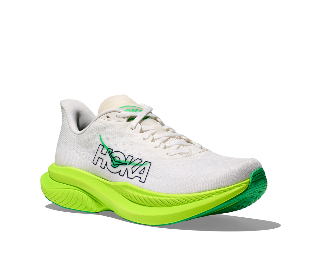 Hoka Men's Mach 6 (WNL - White/Neon Lime)