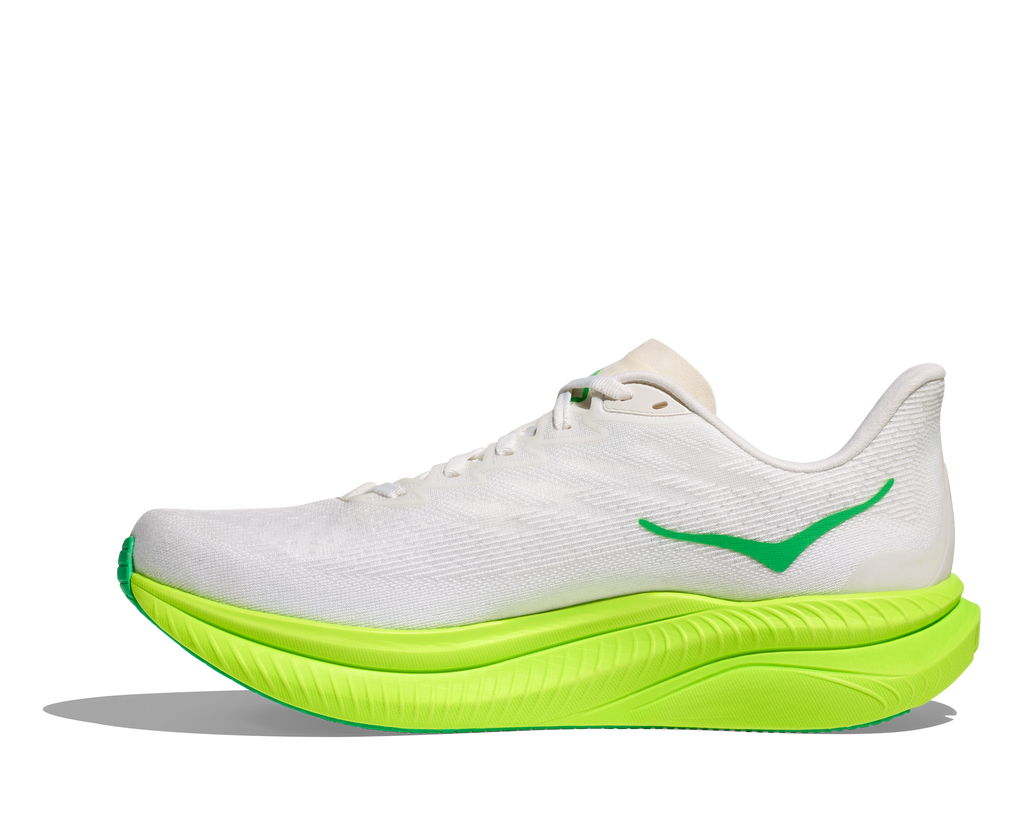 Hoka Men's Mach 6 (WNL - White/Neon Lime)