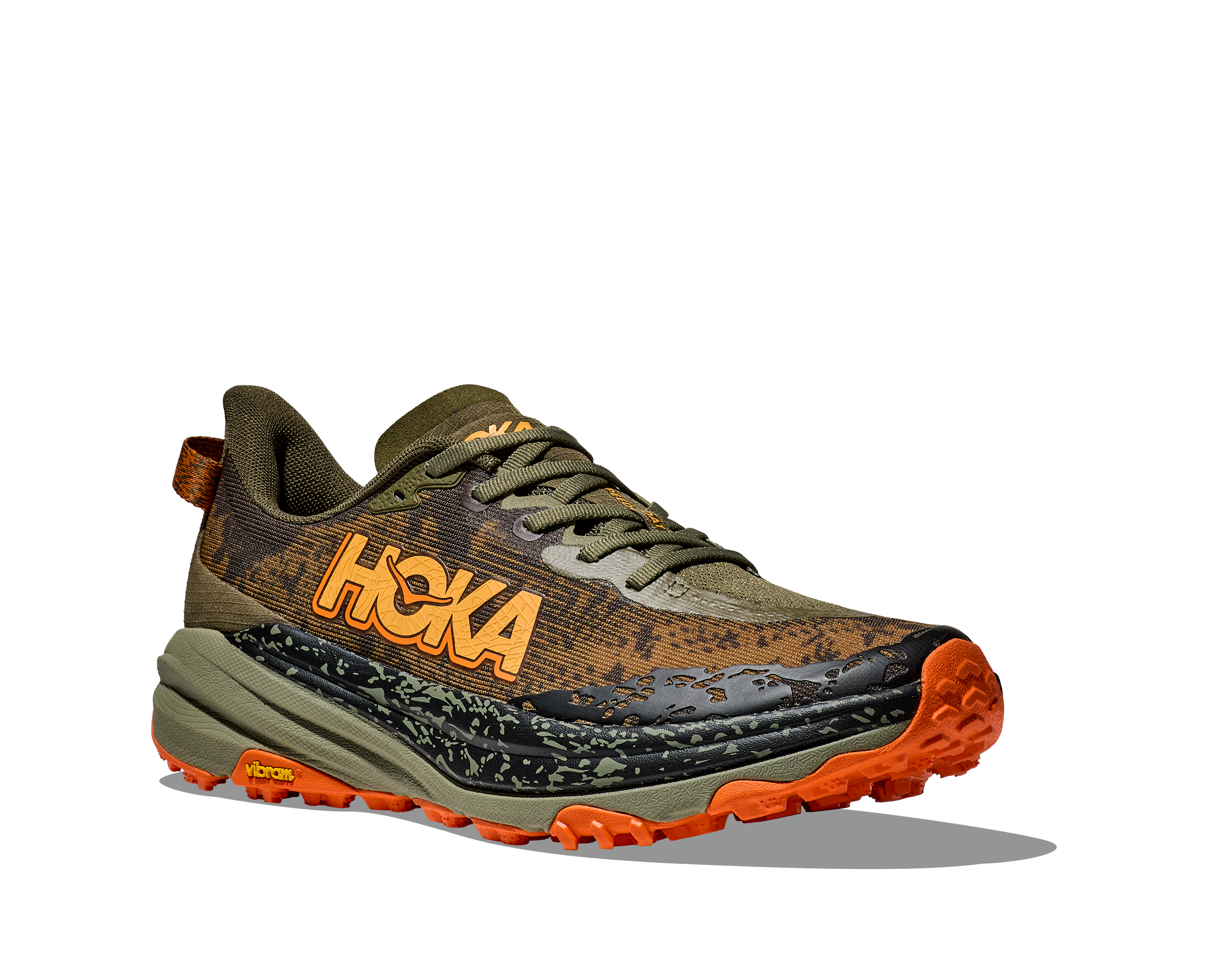 Hoka Men's Speedgoat 6 (AQL - Antique Olive/Squash)