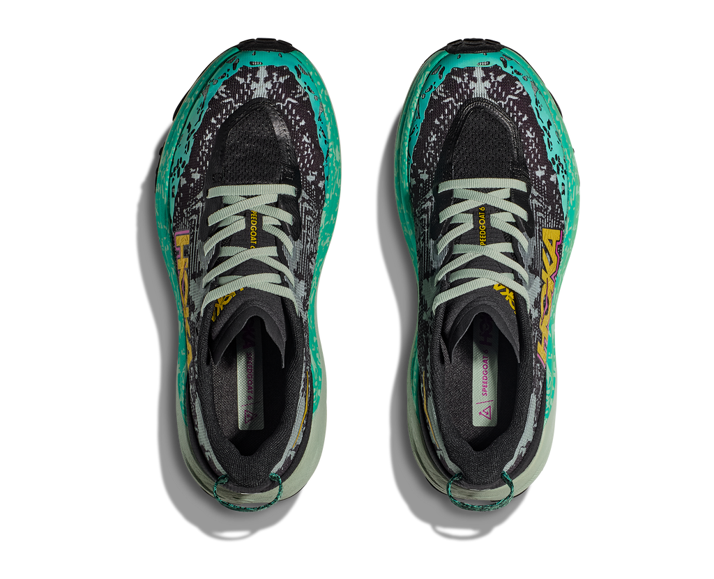 Hoka Women's Speedgoat 6 (BLVR - Black/Aloe Vera)