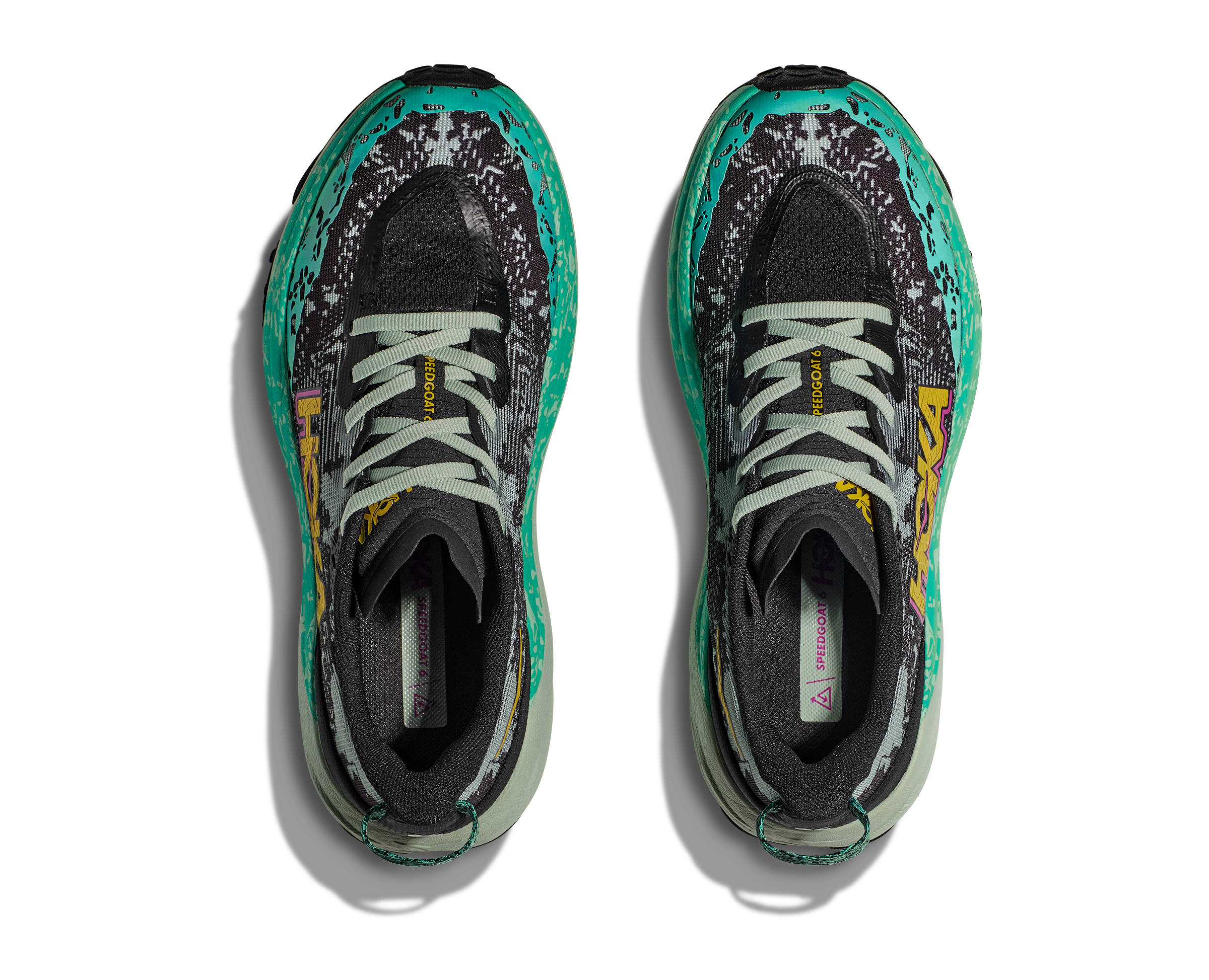 Hoka Women's Speedgoat 6 (BLVR - Black/Aloe Vera)