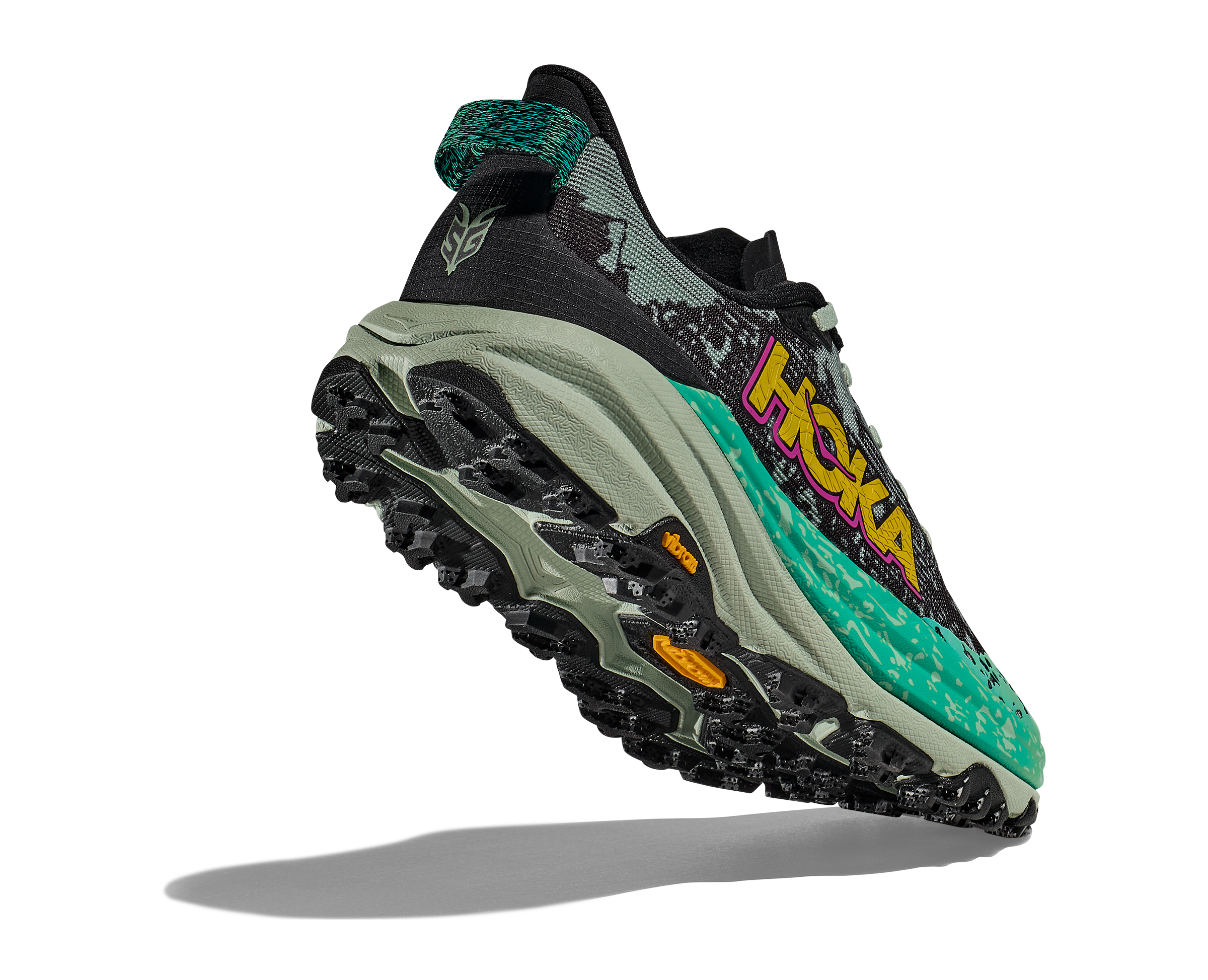 Hoka Women's Speedgoat 6 (BLVR - Black/Aloe Vera)
