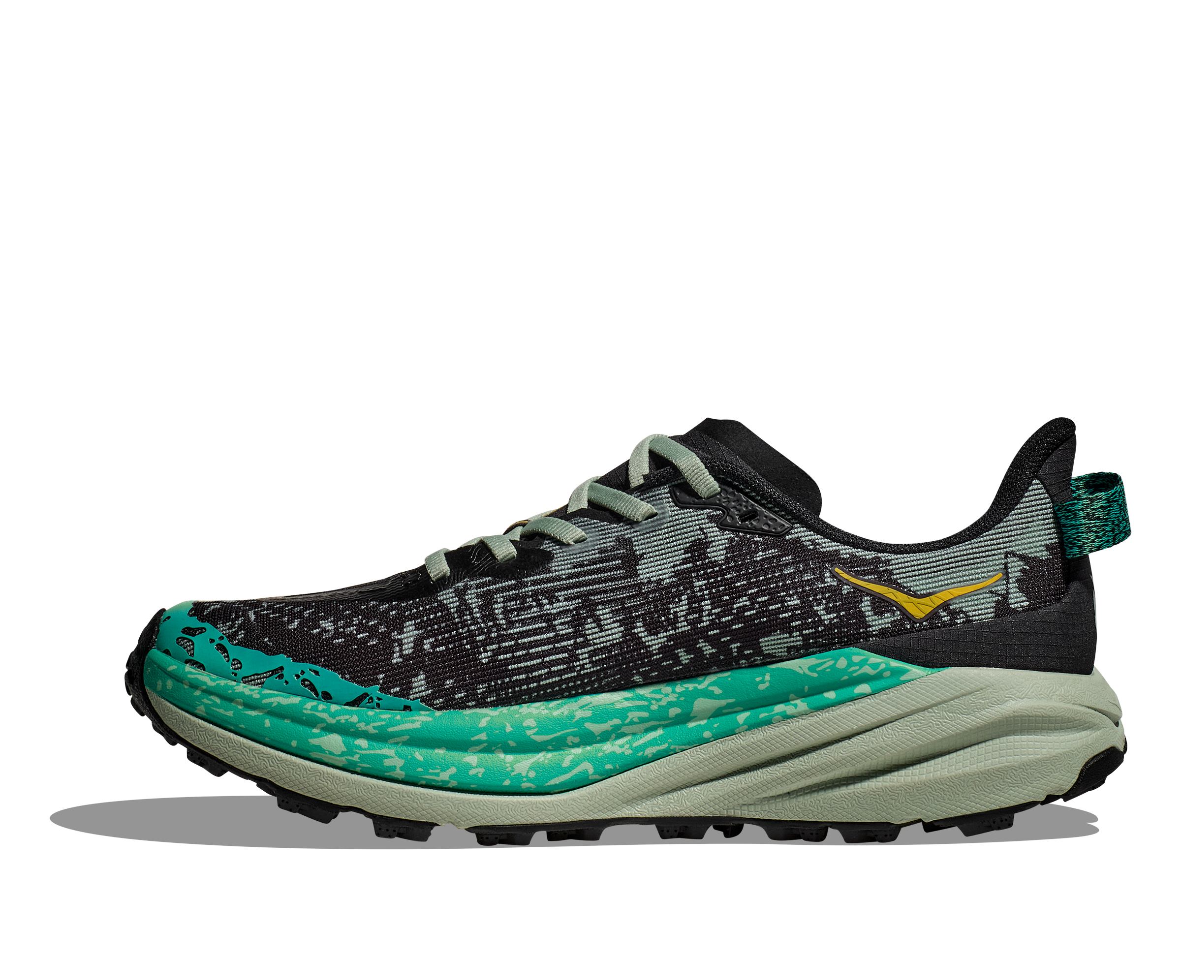 Hoka Women's Speedgoat 6 (BLVR - Black/Aloe Vera)