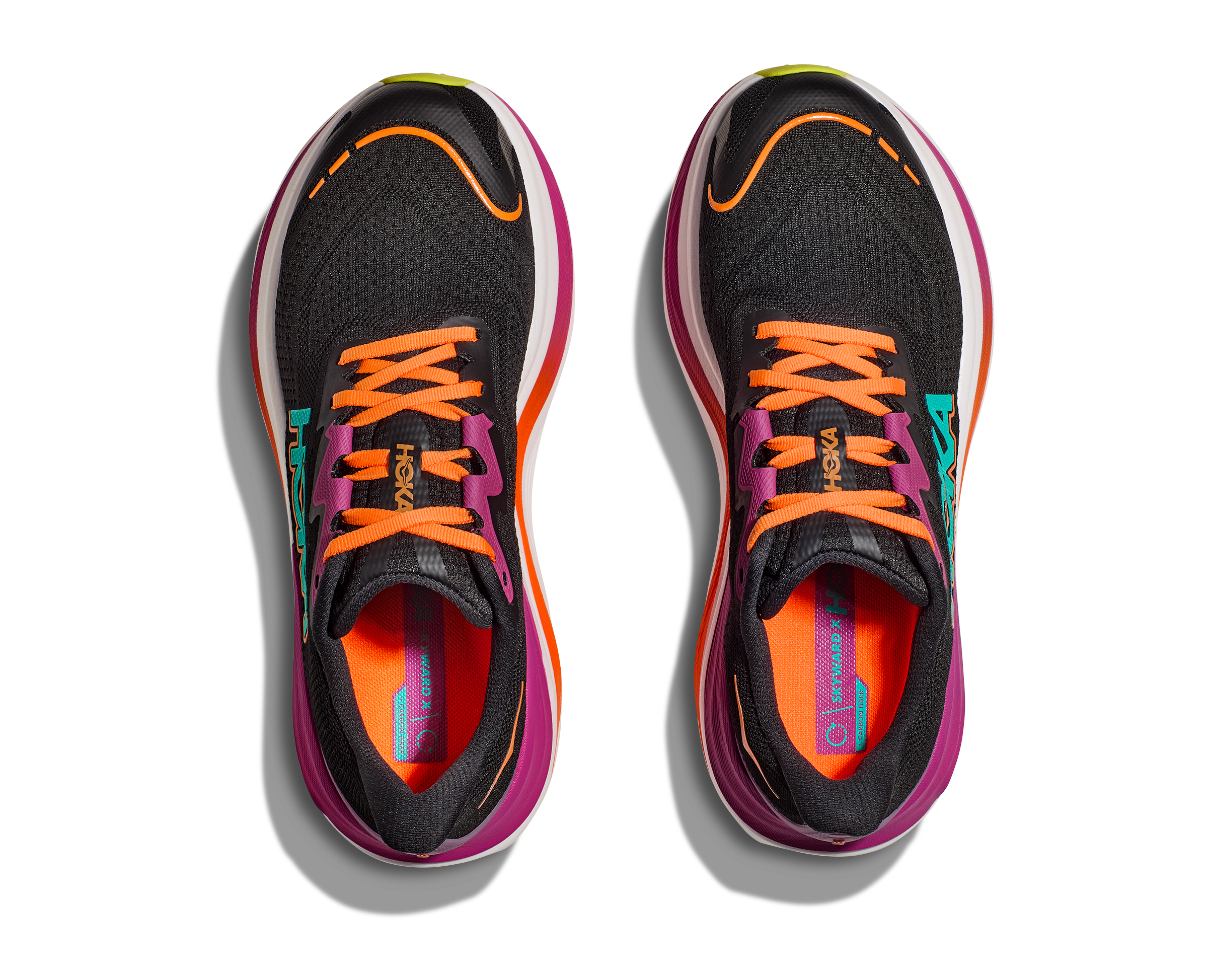 Hoka Women's Skyward X (BCQ - Black/Electric Aqua)