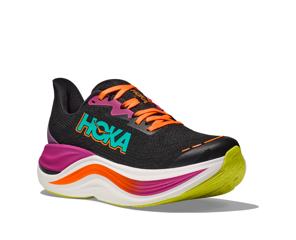 Hoka Women's Skyward X (BCQ - Black/Electric Aqua)