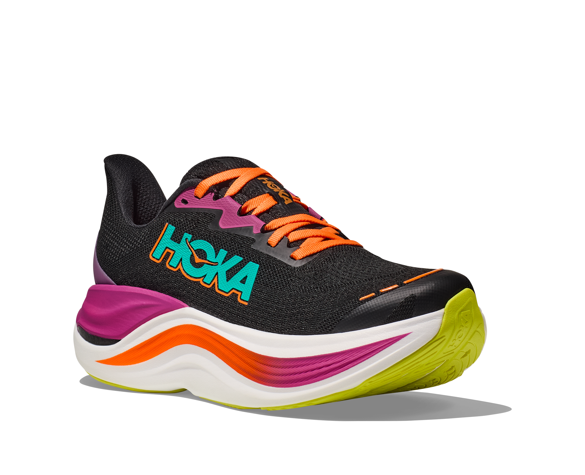 Hoka Women's Skyward X (BCQ - Black/Electric Aqua)
