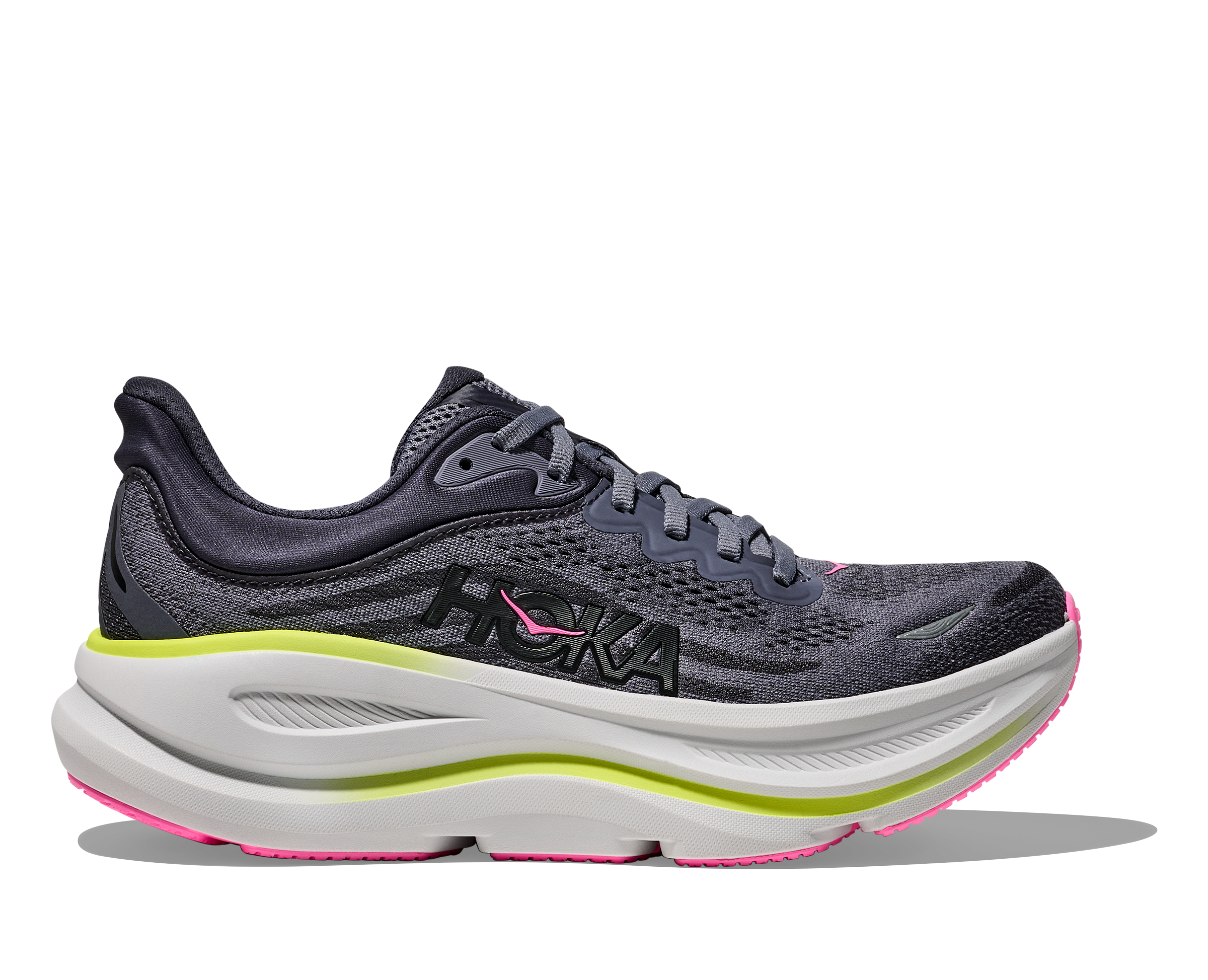 Hoka Women's Bondi 9 (CYG - Charcoal Grey/Grey Skies)