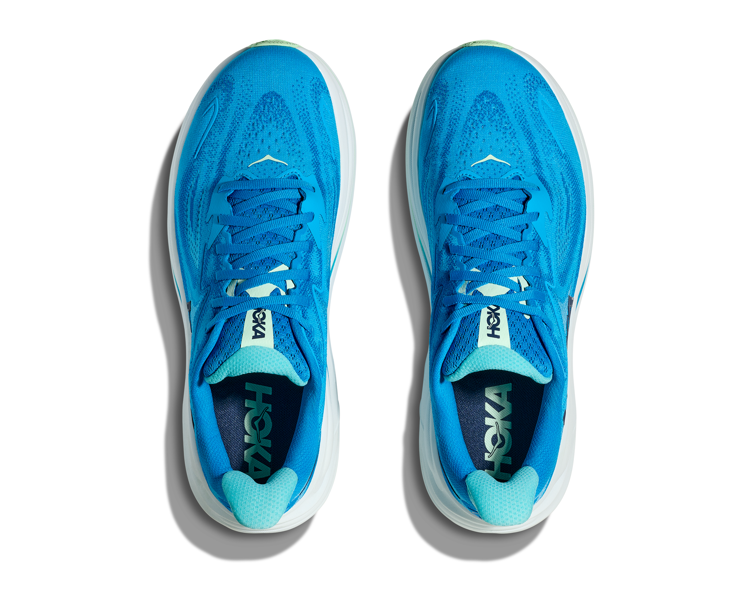  Men's Clifton 10 WIDE (HSK - Hoka Blue/Skyward Blue)