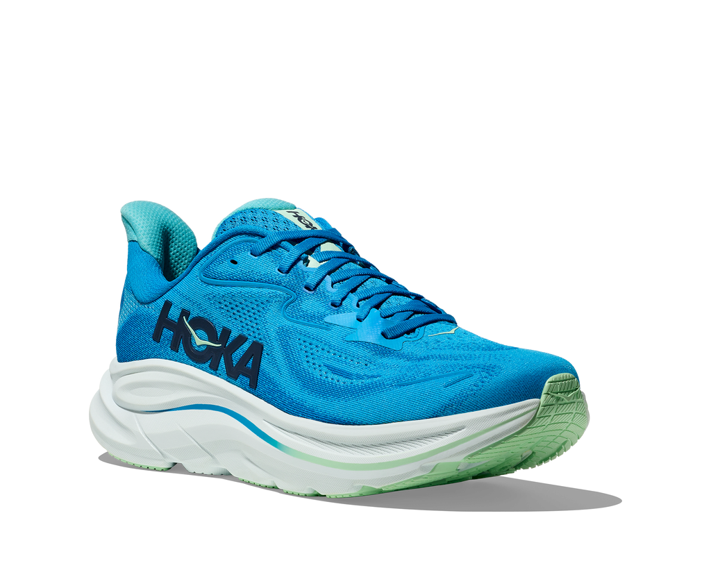  Men's Clifton 10 WIDE (HSK - Hoka Blue/Skyward Blue)