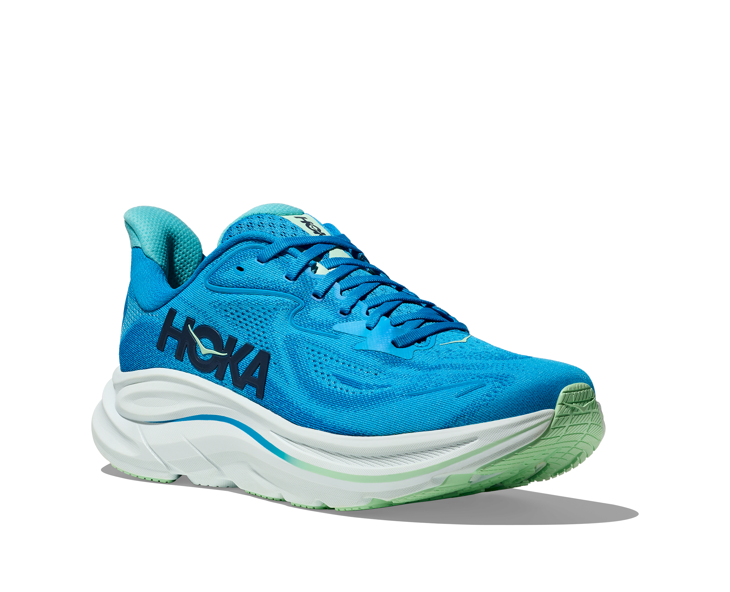  Men's Clifton 10 WIDE (HSK - Hoka Blue/Skyward Blue)
