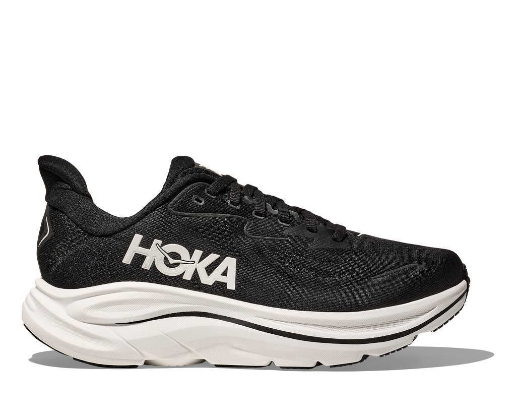 Hoka Women's Clifton 10 WIDE (BWHT - Black/White)