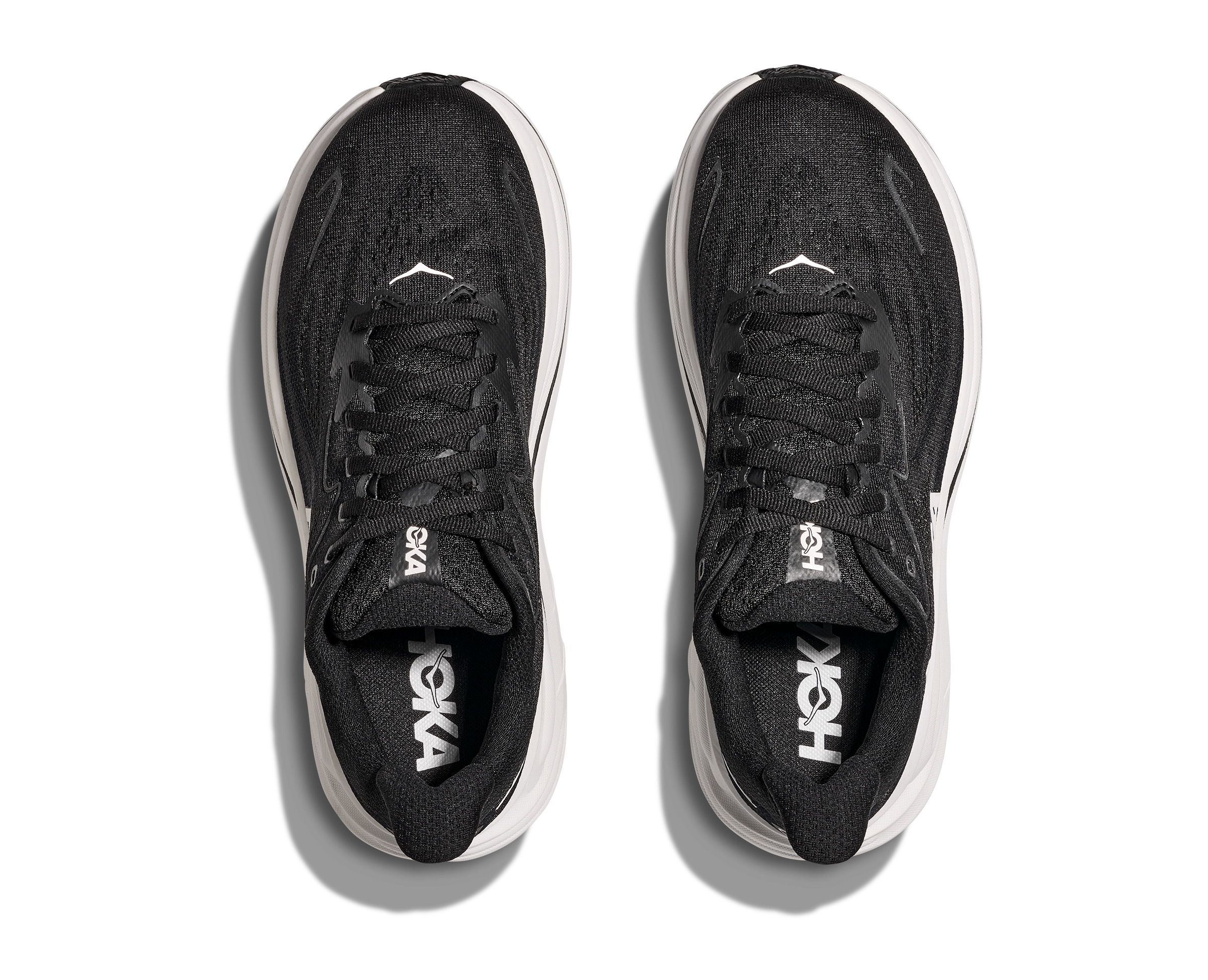 Hoka Women's Clifton 10 WIDE (BWHT - Black/White)