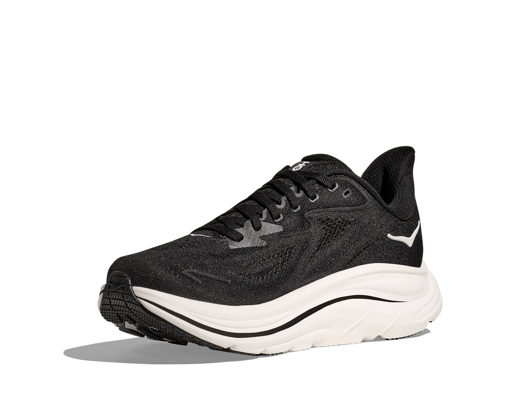 Hoka Women's Clifton 10 EXTRA WIDE (BWHT - Black/White)