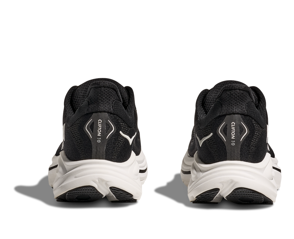 Hoka Women's Clifton 10 EXTRA WIDE (BWHT - Black/White)