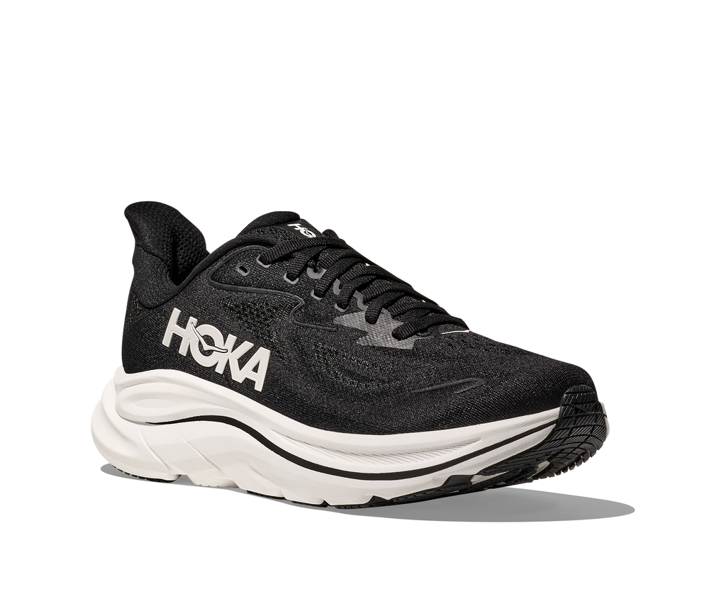 Hoka Women's Clifton 10 WIDE (BWHT - Black/White)