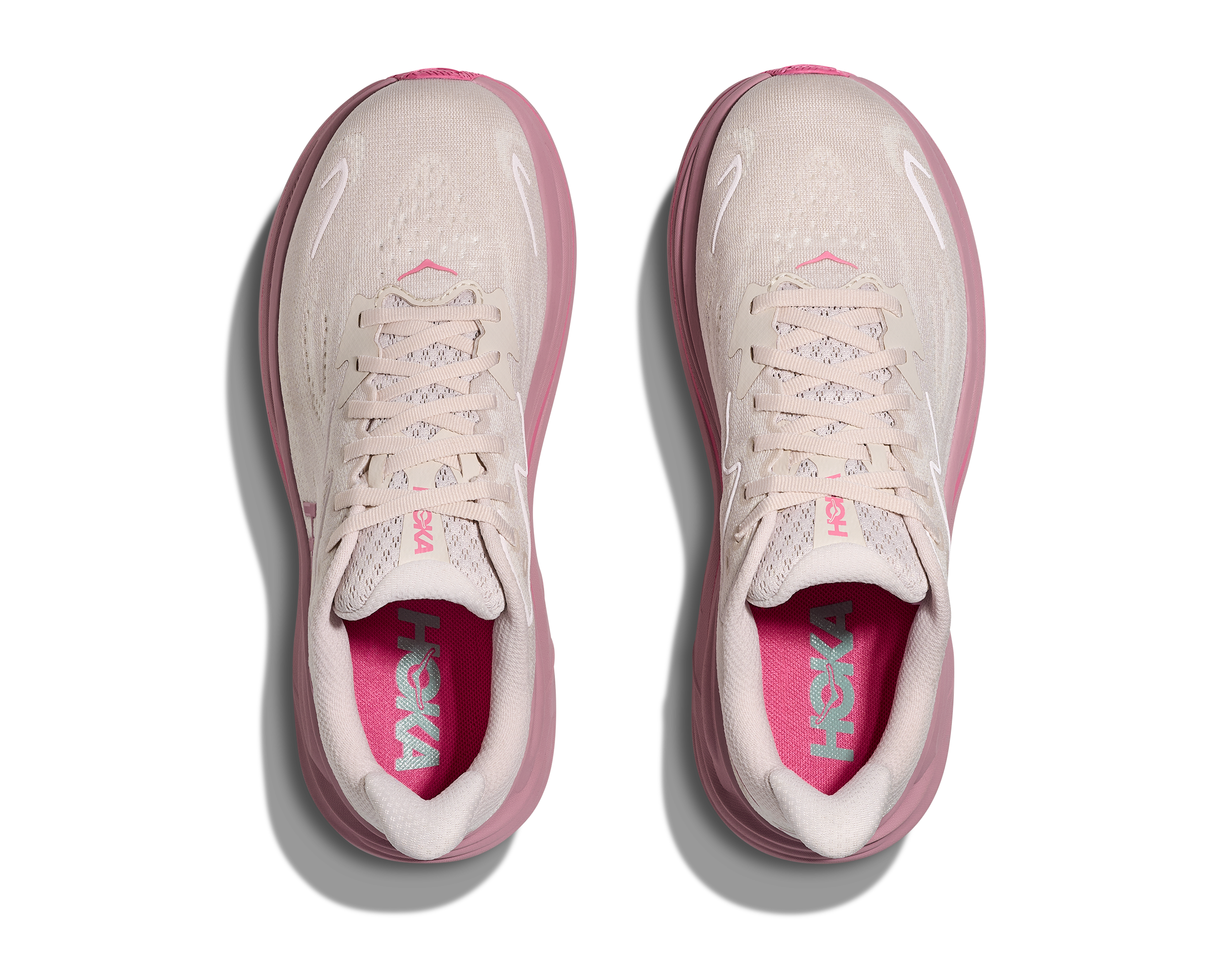 Hoka Women's Clifton 10 (RMD - Rose Cream/Dried Rose)