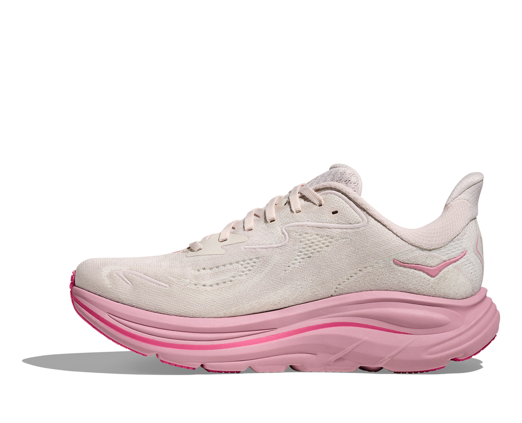 Hoka Women's Clifton 10 WIDE (RMD - Rose Cream/Dried Rose)
