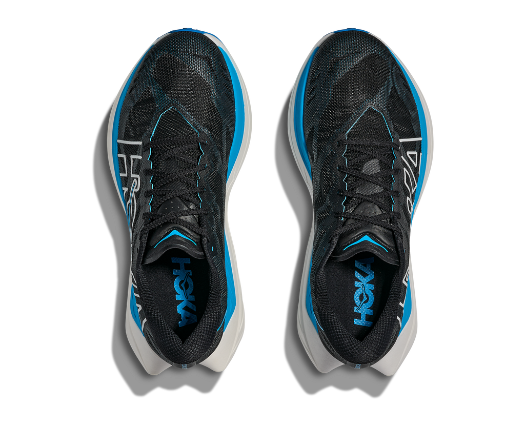 Hoka Men's Rocket X Trail (BKSK - Black/Skyward Blue)