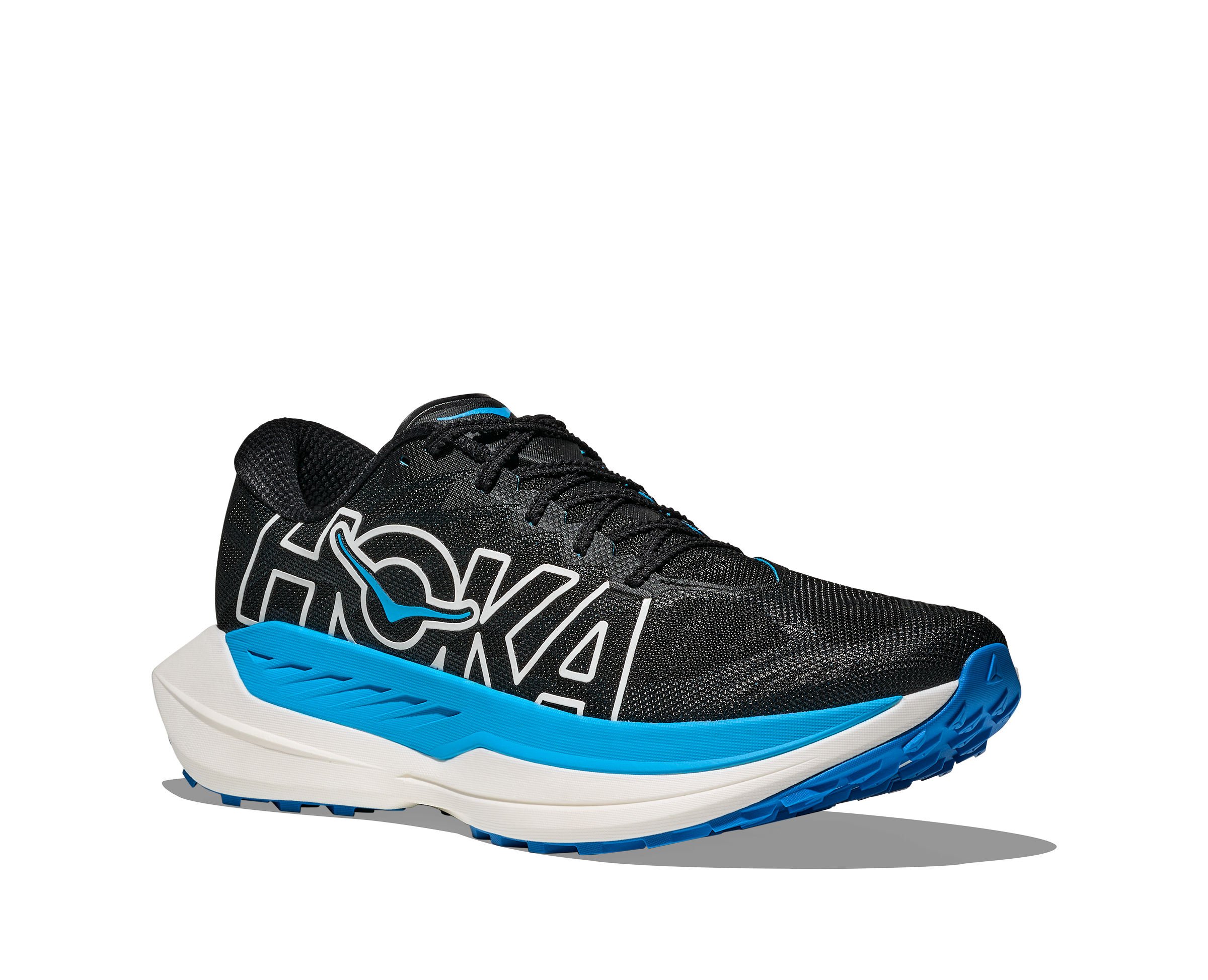 Hoka Men's Rocket X Trail (BKSK - Black/Skyward Blue)