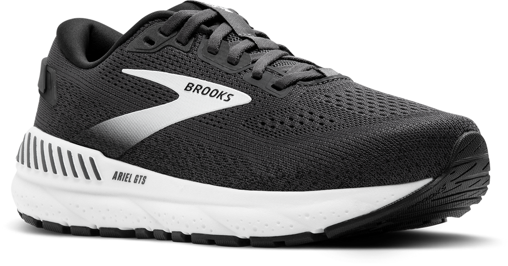 BROOKS Women's Ariel GTS 24 WIDE (016 - Ebony/Black/White)