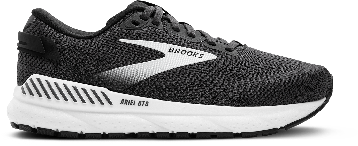 BROOKS Women's Ariel GTS 24 WIDE (016 - Ebony/Black/White)