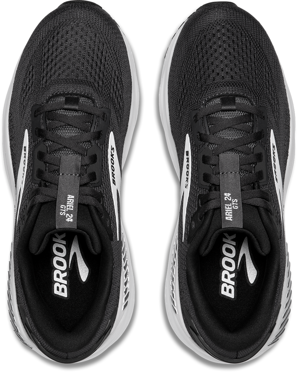 BROOKS Women's Ariel GTS 24 WIDE (016 - Ebony/Black/White)