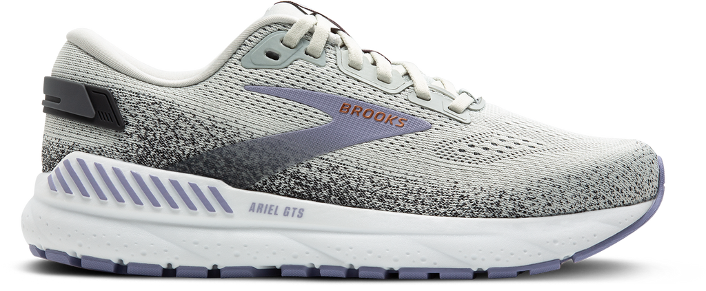 BROOKS Women's Ariel GTS 24 (080 - Mercury/Ebony/Sweet Lavender)