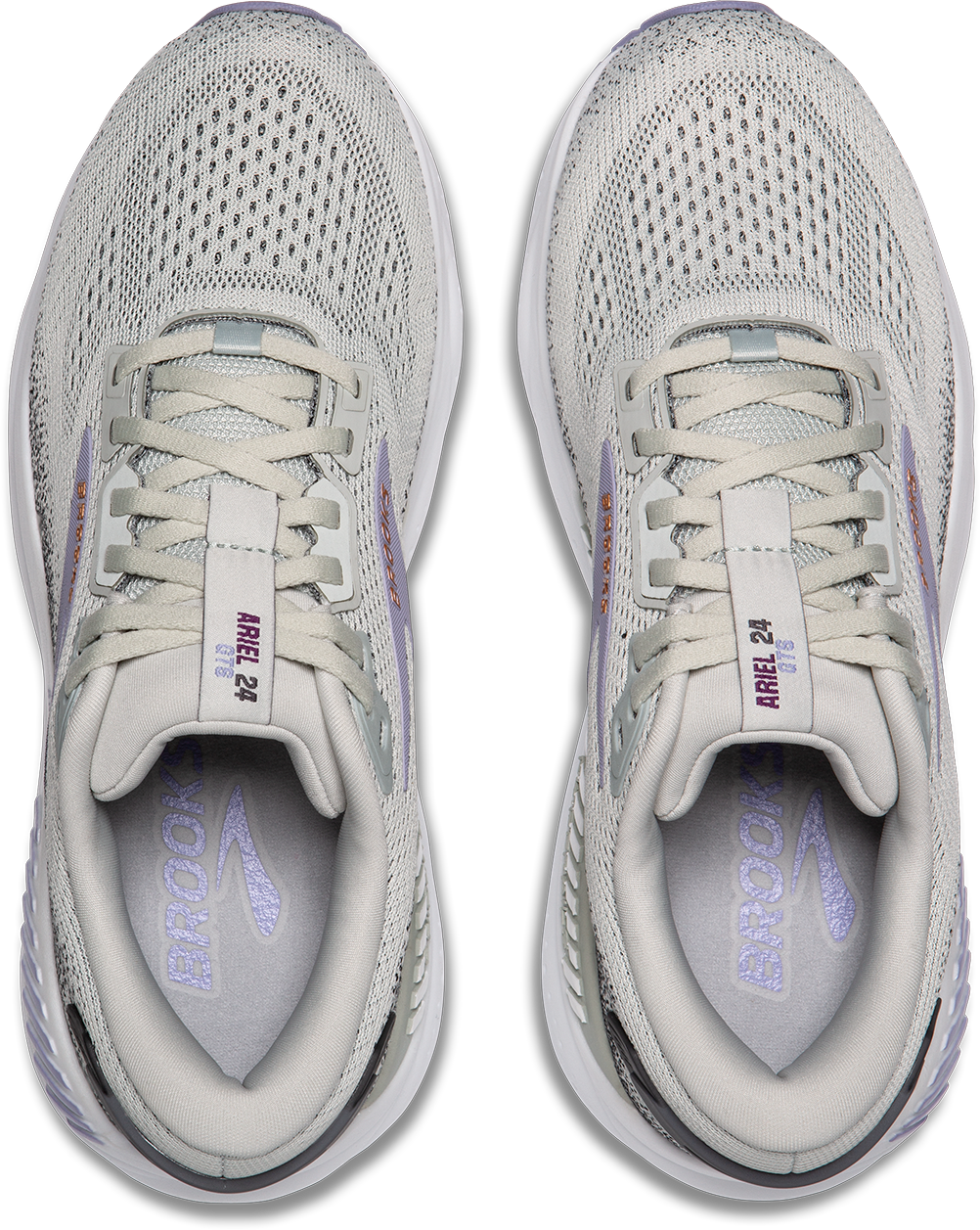 BROOKS Women's Ariel GTS 24 (080 - Mercury/Ebony/Sweet Lavender)