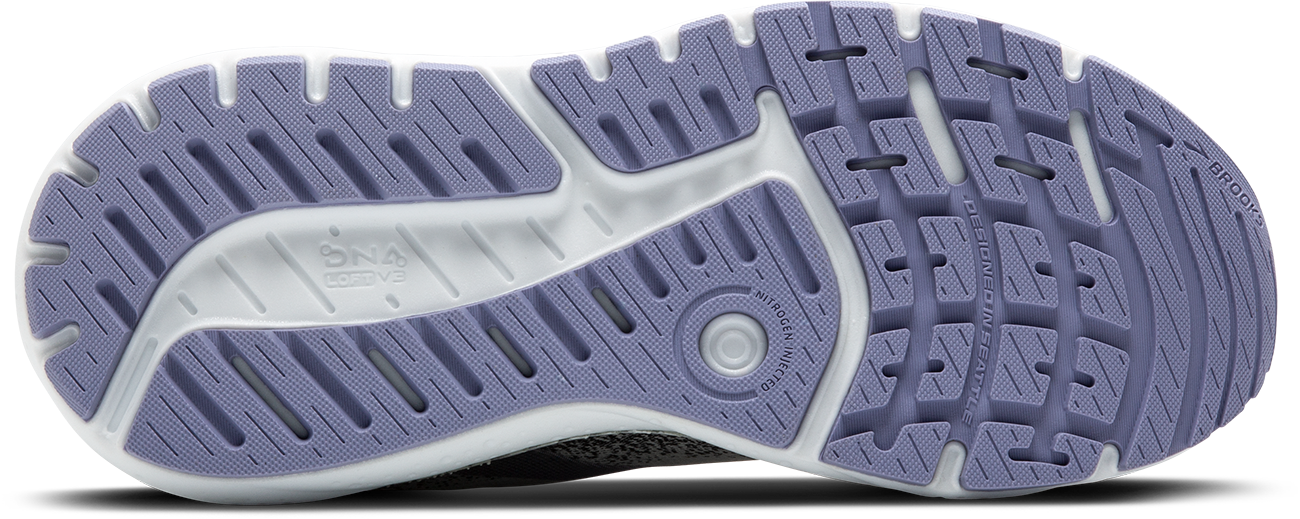 BROOKS Women's Ariel GTS 24 (080 - Mercury/Ebony/Sweet Lavender)