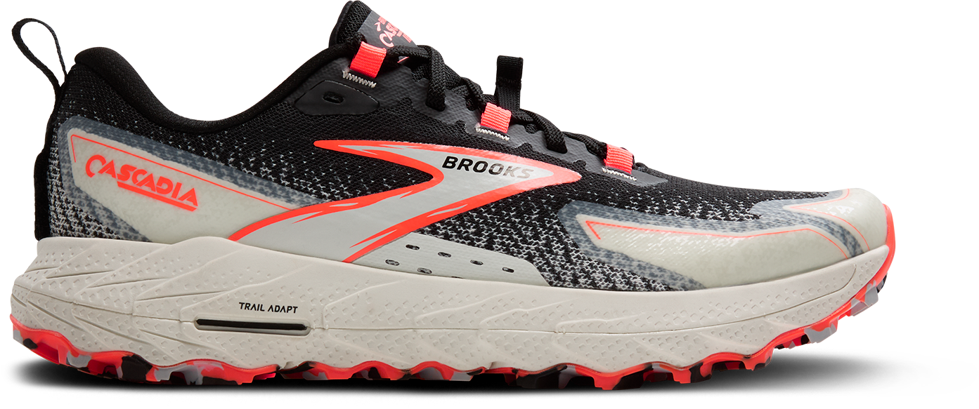 BROOKS Women's Cascadia 18 (011 - Black/Blue Wash/Flame)