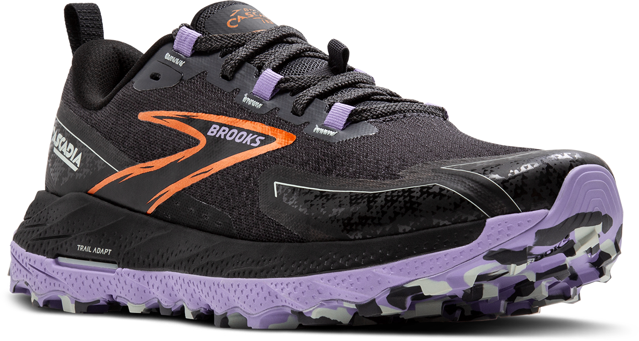 BROOKS Women's Cascadia 18 (048 - Ebony/Sweet Lavender/Copper)