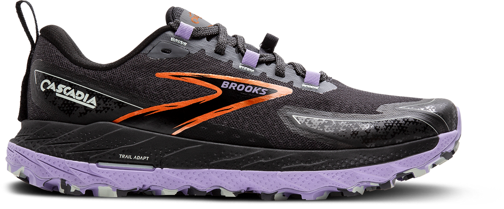 BROOKS Women's Cascadia 18 (048 - Ebony/Sweet Lavender/Copper)