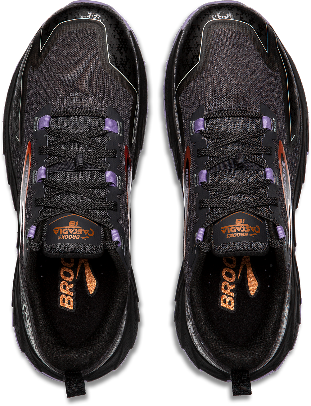 BROOKS Women's Cascadia 18 (048 - Ebony/Sweet Lavender/Copper)