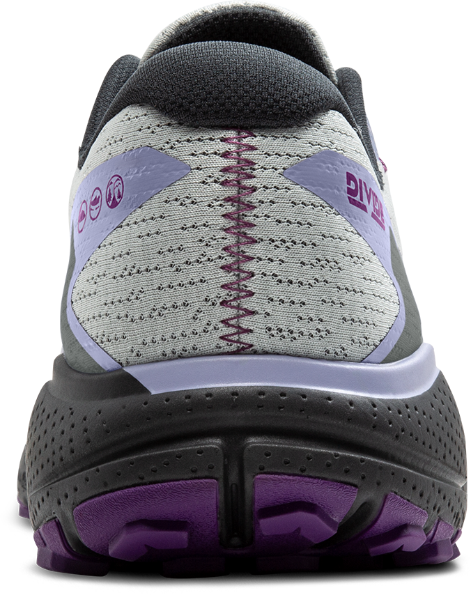BROOKS Women's Divide 5 (080 - Mercury/Ebony/Sweet Lavender)
