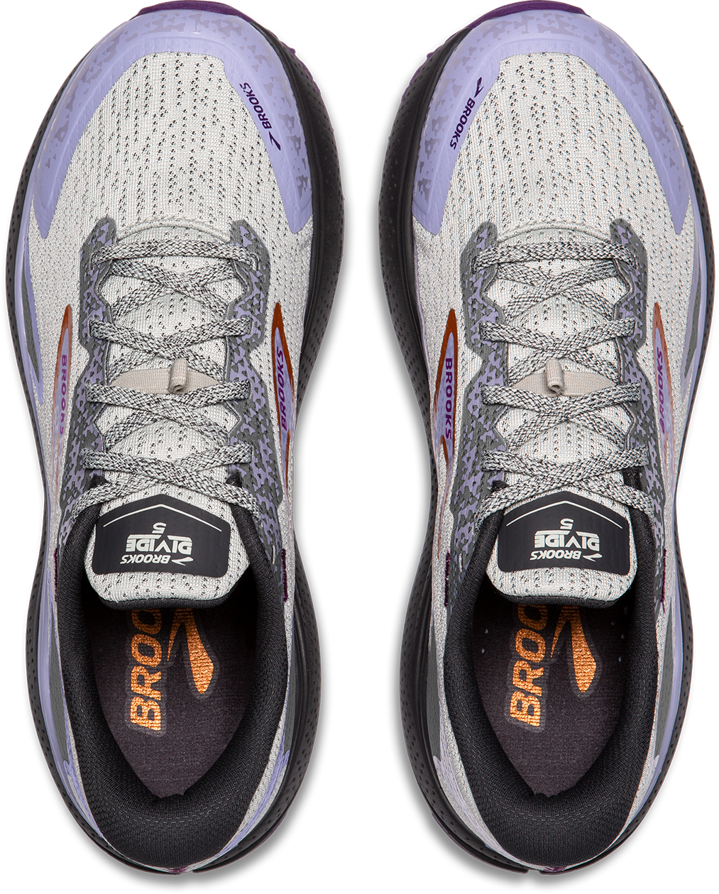 BROOKS Women's Divide 5 (080 - Mercury/Ebony/Sweet Lavender)