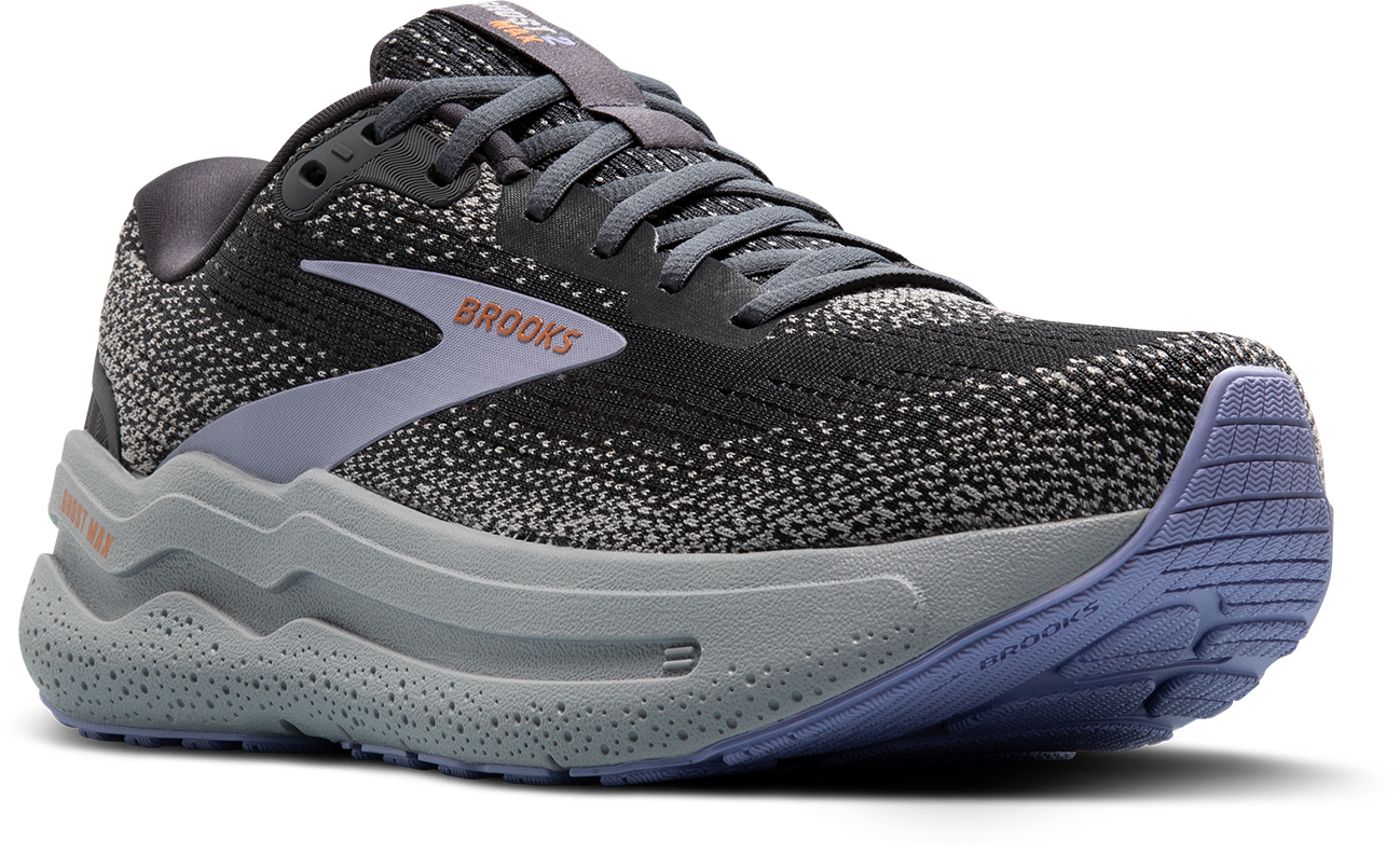 BROOKS Women's Ghost Max 2 (005 - Ebony/Sweet Lavender/Alloy)