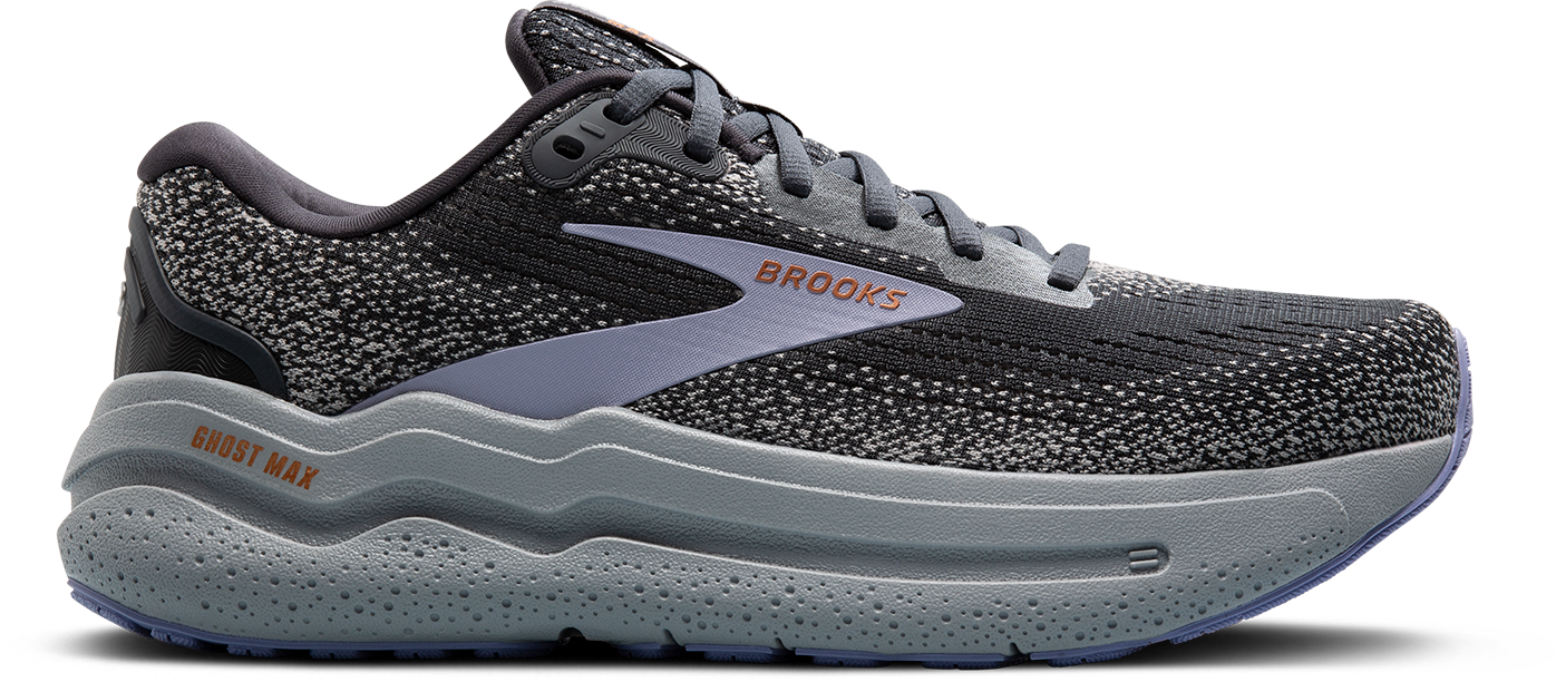 BROOKS Women's Ghost Max 2 (005 - Ebony/Sweet Lavender/Alloy)