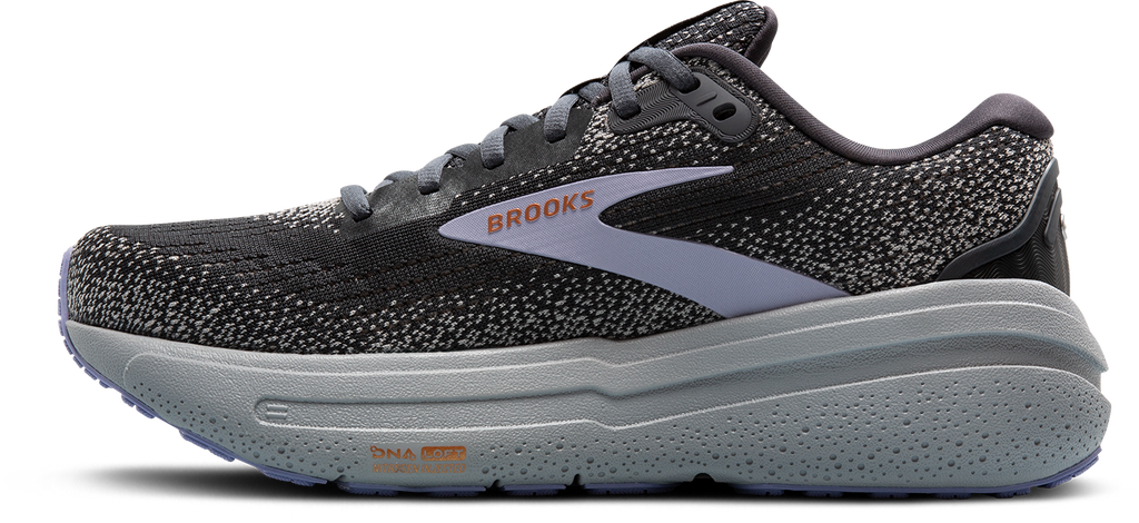BROOKS Women's Ghost Max 2 (005 - Ebony/Sweet Lavender/Alloy)