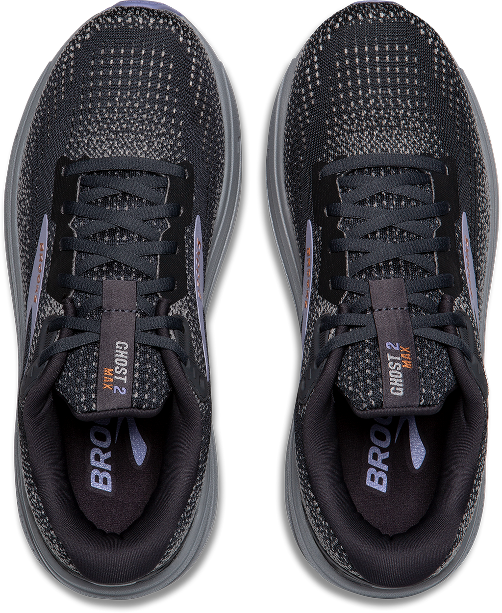 BROOKS Women's Ghost Max 2 (005 - Ebony/Sweet Lavender/Alloy)