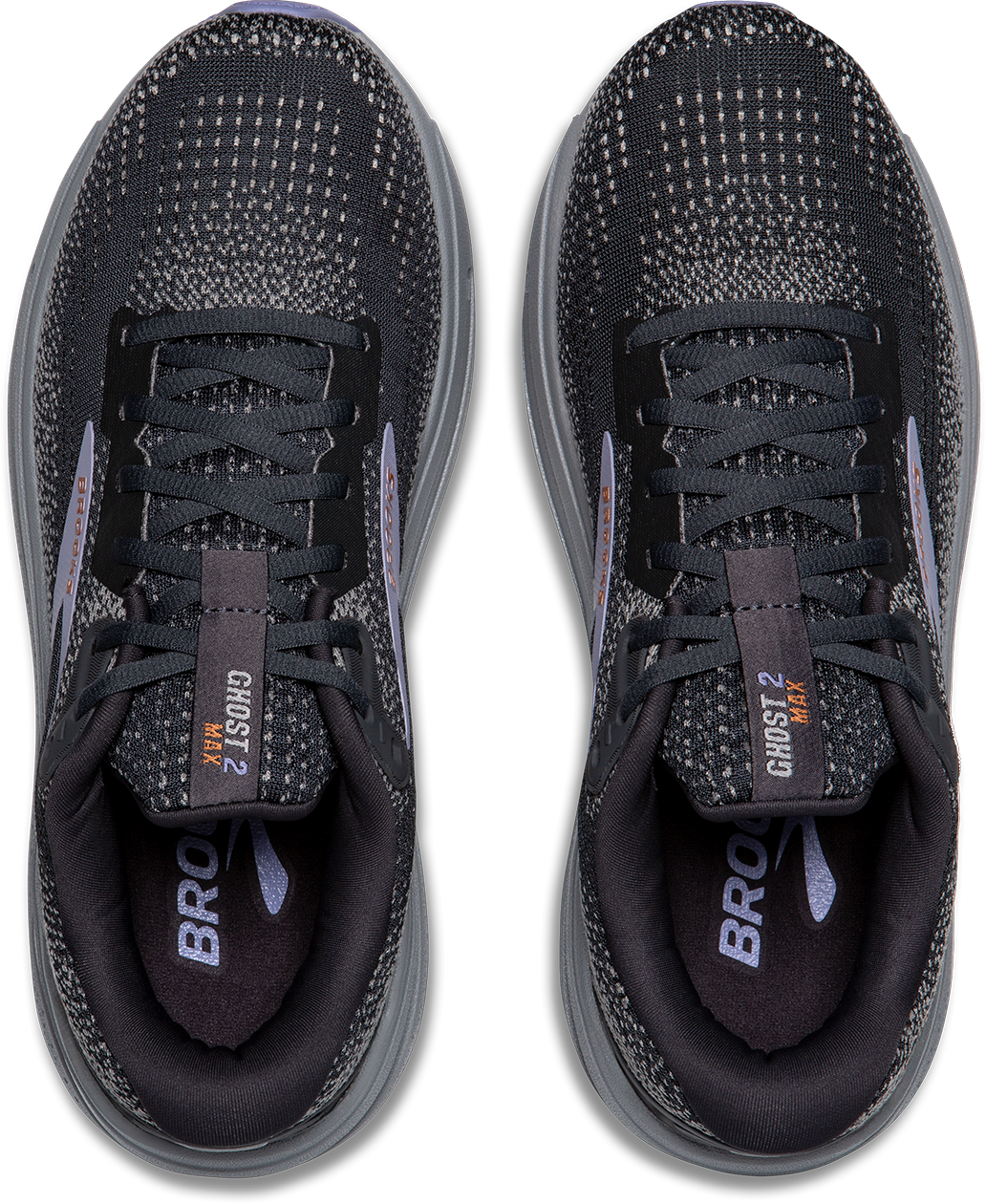 BROOKS Women's Ghost Max 2 (005 - Ebony/Sweet Lavender/Alloy)