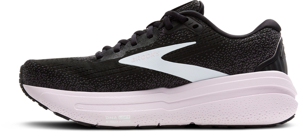 BROOKS Women's Ghost Max 2 (077 - Black/White/Orchid Ice)
