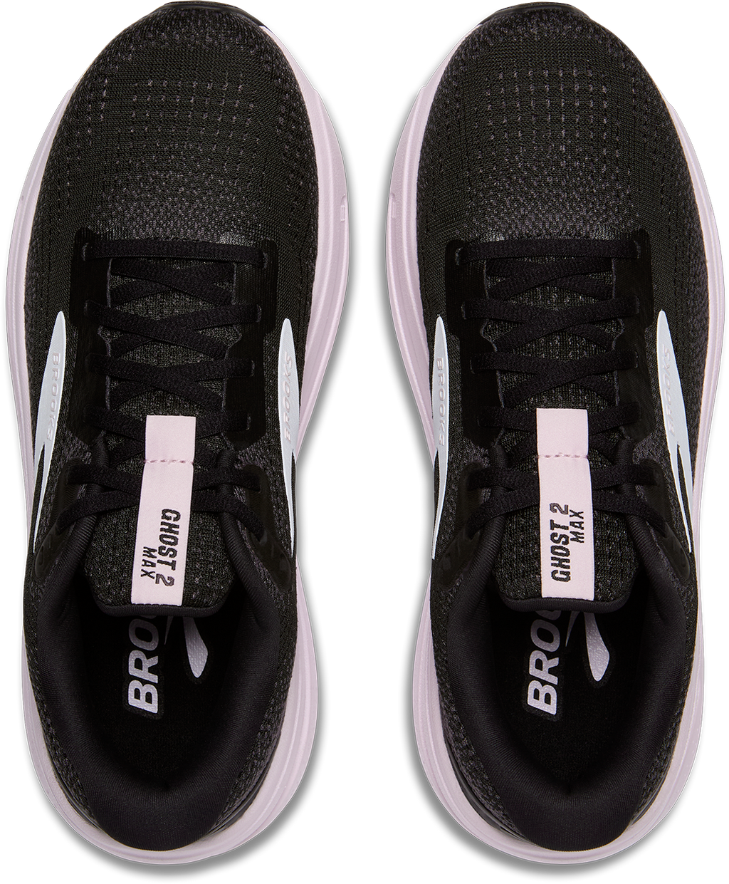 BROOKS Women's Ghost Max 2 (077 - Black/White/Orchid Ice)