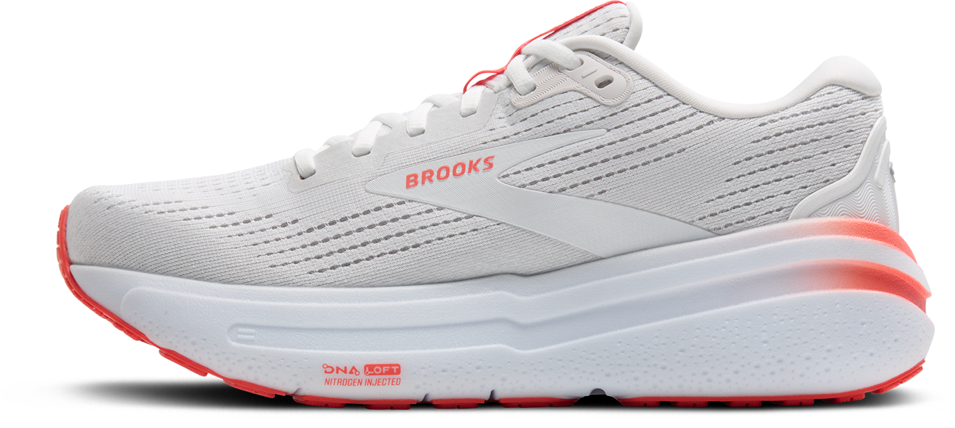 BROOKS Women's Ghost Max 2 (174 - White/Hot Coral)