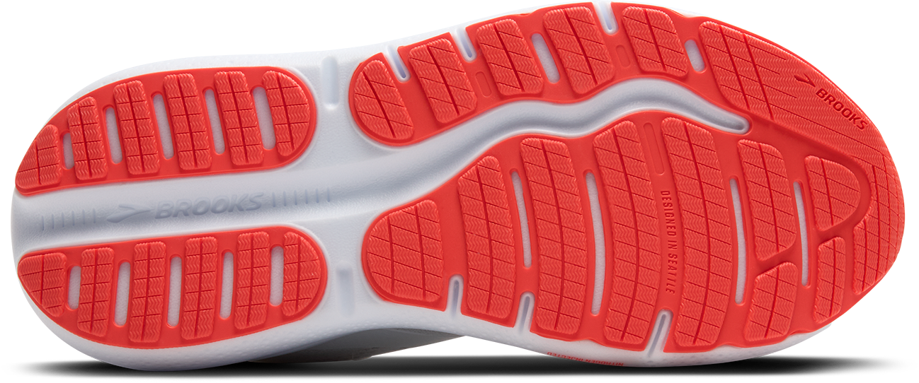 BROOKS Women's Ghost Max 2 (174 - White/Hot Coral)
