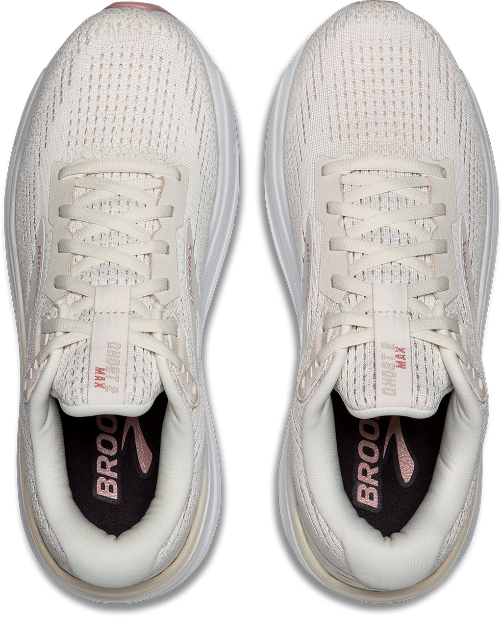 BROOKS Women's Ghost Max 2 (190 - Coconut Milk/Gray/Zephyr)