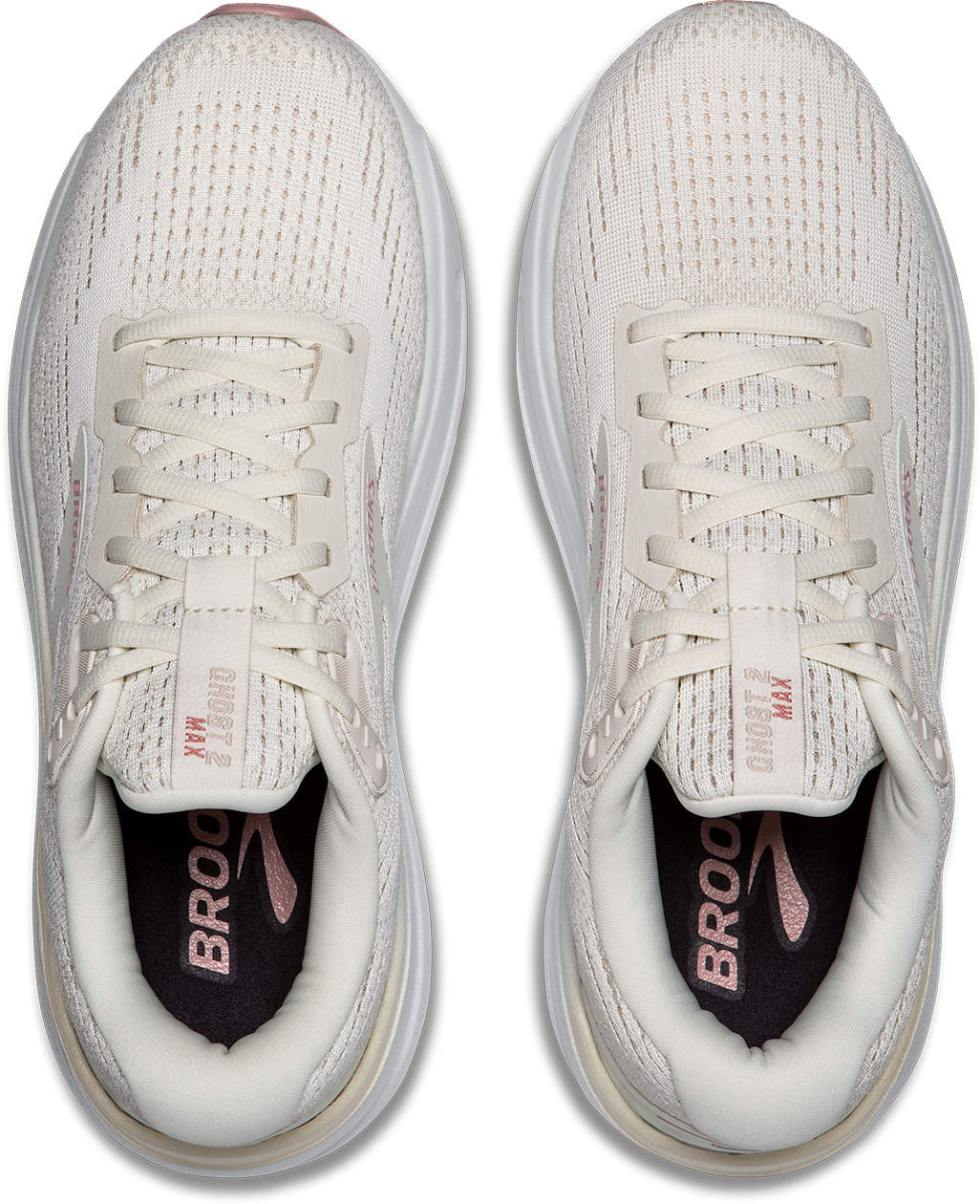 BROOKS Women's Ghost Max 2 (190 - Coconut Milk/Gray/Zephyr)